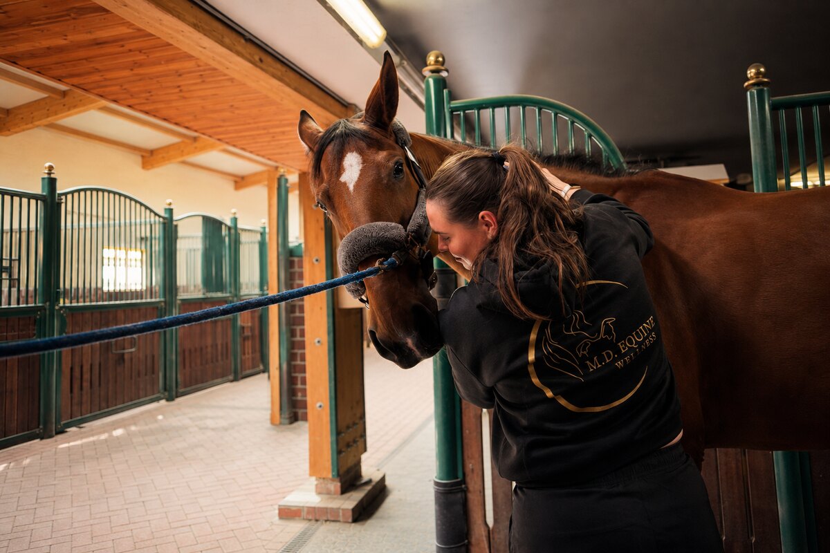 MD Equine Wellness — Martyna with a horse
